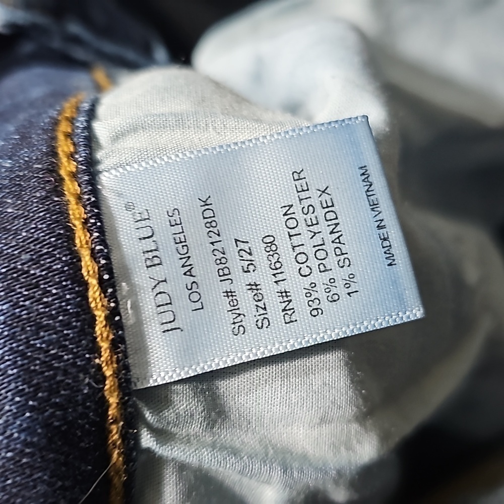 Judy Blue Slim Fit‎ Distressed Jeans Size 5/27 - Picture 3 of 5